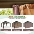 thumbnail image 6 of COOS BAY 12x14 Hardtop Gazebo Double Galvanized Steel Roof Canopy, Outdoor Aluminum Frame Permanent Pavilion with Privacy Curtains and Netting for Deck, Patio, Lawn and Backyard, 6 of 7