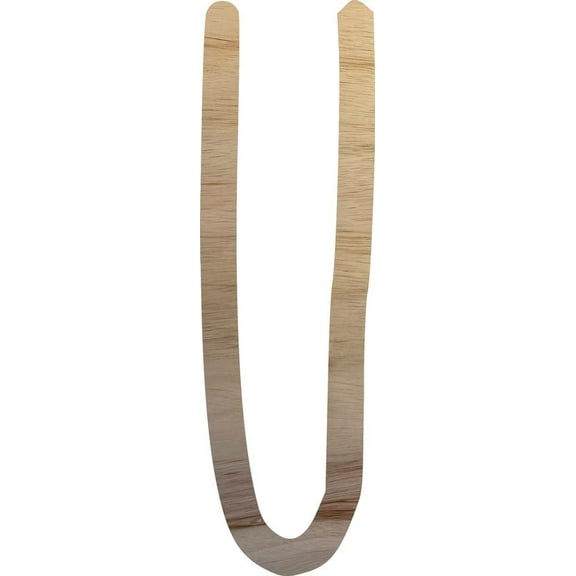 Wooden Craft Wall Letters, Unfinished 22'' Alphabet Letter U, DIY Northwood Font