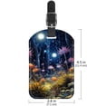 thumbnail image 6 of Square 2Pack PU Leather Plants under the Stars Cruise Luggage Tag with Privacy Cover and Name ID Tag for Travel Handbags Backpacks Luggage Tags, 6 of 6