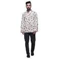 thumbnail image 1 of Atasi Button Placket Cotton Mens Kurta Shirt Printed Short Casual Kurta Shirt, 1 of 5