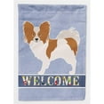 thumbnail image 1 of Carolines Treasures BB8310GF Papillon Welcome Flag Garden, 1 of 3