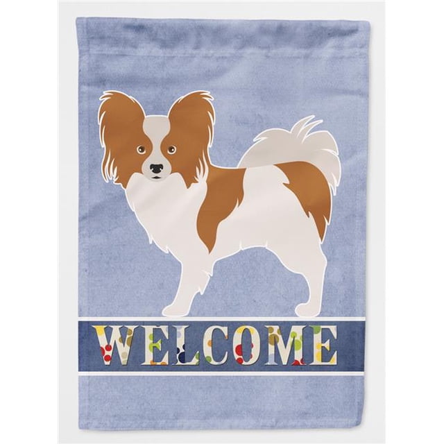 Carolines Treasures BB8310GF Papillon Welcome Flag Garden