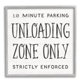 thumbnail image 2 of Stupell Industries 10 Minute Parking Funny Bathroom Phrase Unloading Zone, 17 x 17, Design by Daphne Polselli, 2 of 5
