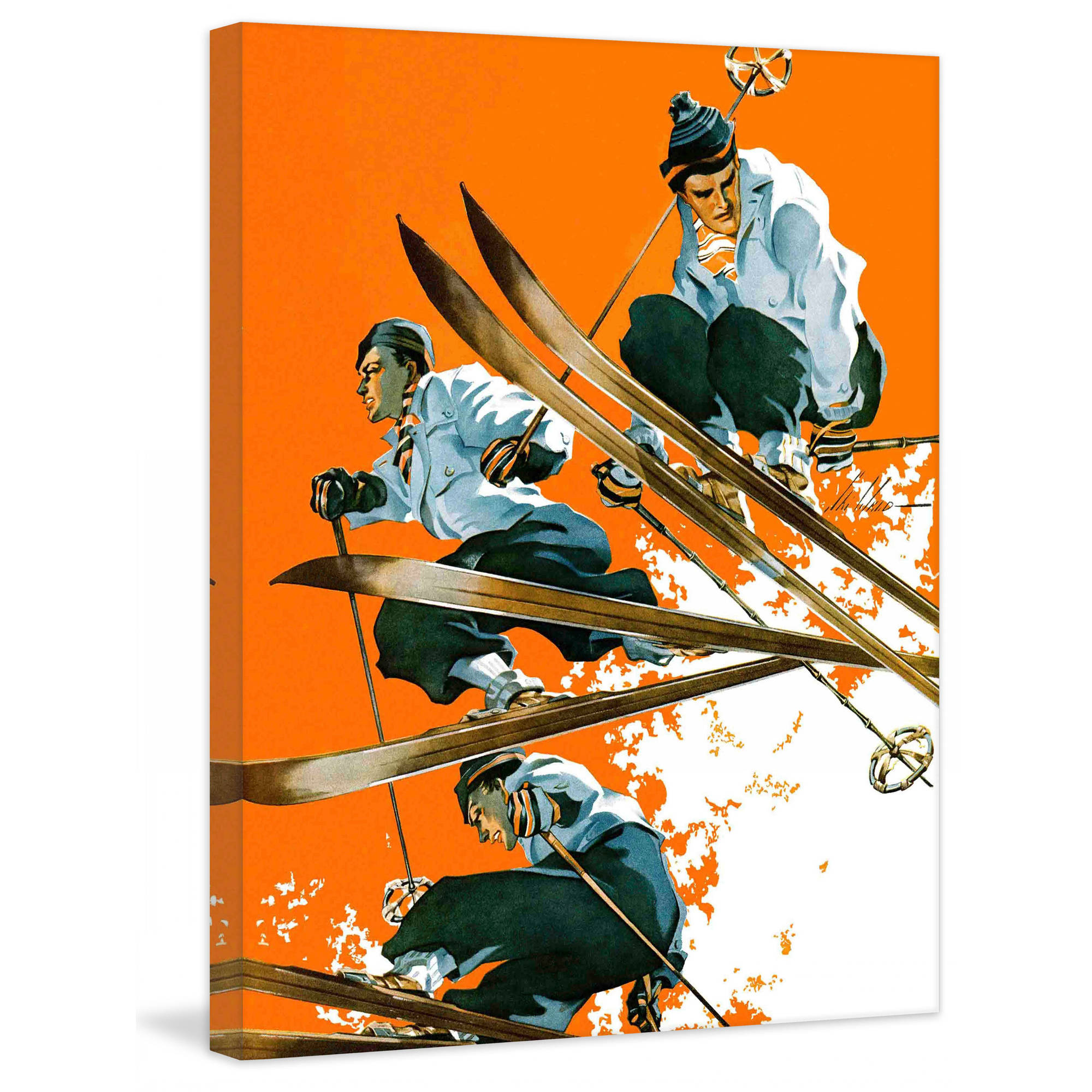 Marmont Hill Ski Jumpers Canvas Wall Art