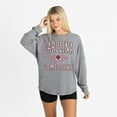 thumbnail image 4 of Women's Gameday Couture Gray South Carolina Gamecocks Oversized Final Score Snow Wash Long Sleeve T-Shirt, 4 of 6