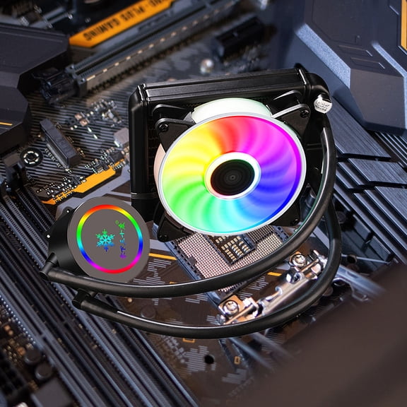 TITINICE 1Pc Professional Black CPU Cooler Radiator with Insulated Water-Cooled Heat Sink