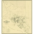 thumbnail image 2 of Wildy 12x13 White Modern Wood Framed Museum Art Print Titled - Los Angeles California Landowner - Wildy 1877, 2 of 4