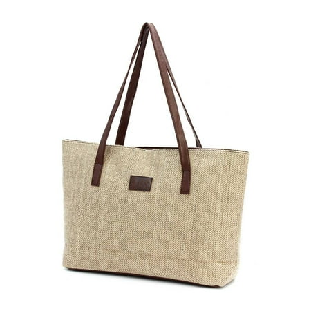 Women Handbag Canvas Shoulder Bags Large Capacity Linen Casual Tote...