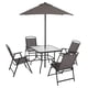 thumbnail image 3 of Albany Lane 6 Piece Outdoor Patio Dining Set, Grey  Garden Furniture My Lux Decor Round, 3 of 11