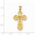 thumbnail image 2 of 14k Yellow Gold Crucifix Eastern Orthodox Cross Pendant Charm, 2 of 2