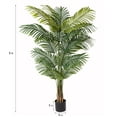 Artificial Plants, 5ft Fake Palm Tree, Pre Potted Faux Greenry Tree for