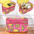 thumbnail image 4 of Eqb - Cosmetic Bag - 2 Comp Train Case Lemon, 4 of 5