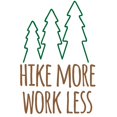 thumbnail image 3 of CafePress - Hike More Work Less - Greeting Card, Blank Inside Glossy, 3 of 4