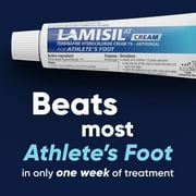 Lamisil Athletes Foot Cream, 1 Week Antifungal Treatment, Prescription Strength Terbinafine, 1 oz