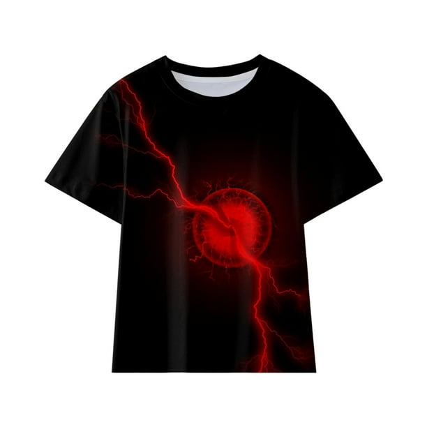 Big Kid Girl Shirt Child Tops Toddler Childs Girls Shirt Fashion Cool 3D Prints Shirt Gift Trendy Kid Shirt Kid T Shirt Funny Youth Girls Clothes Red 5 6 Years Walmart