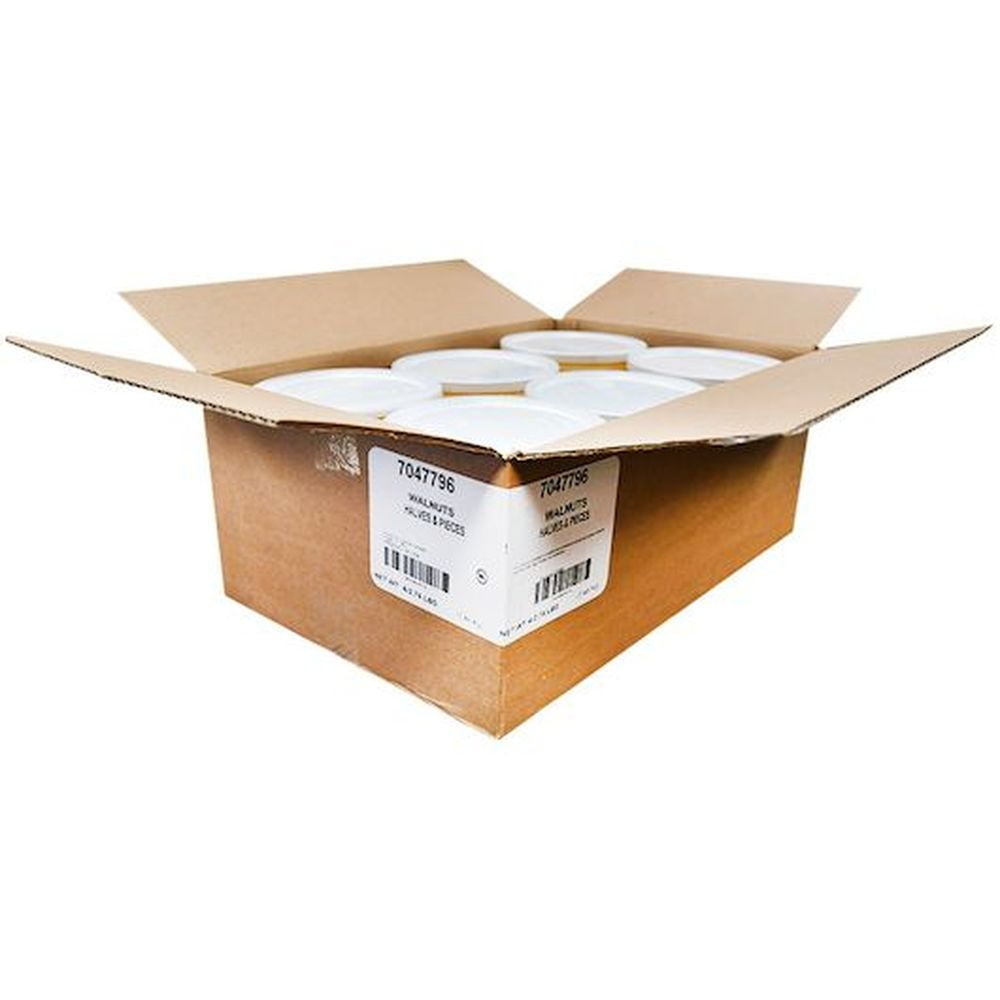 Azar Raw Fancy Half and Piece Walnut, 2.75 Pound -- 6 per Case.