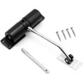 thumbnail image 1 of Automatic Door Closer - Spring Closer - Adjustable Aluminum Alloy - Self Closing - For Residential and Commercial Use - Black, 1 of 4
