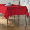 thumbnail image 2 of LA Linen Polyester Poplin 60 by 108-Inch Rectangular Tablecloth, Red, 2 of 2
