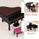 thumbnail image 4 of 1 Set Mini House Piano Stool Doll House Musical Instrument Doll House Adornments, 4 of 4