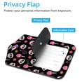 thumbnail image 3 of Square 2Pack PU Leather Skull Cruise Luggage Tag with Privacy Cover and Stainless Steel Ring - Suitable for Travel Handbags Backpacks Luggage Tags, 3 of 6