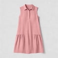 thumbnail image 6 of hoksml Women's 2026 Capsule Wardrobe Sleeveless Collared Shirt Mini Dress with Ruffle Pockets Casual Woven Dress, 6 of 6