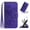 Darkpurple, variant on Cowithday Flip Wallet Cover Case for T-Mobile REVVL 6 5G Phone, REVVL 6 Cases for Cell Phones, PU Leather Embossed Sunflower Shockproof Kickstand Slim Case for T-Mobile REVVL 6 5G 6.5 inch, Dark Blue