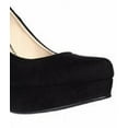 thumbnail image 2 of CHINESE LAUNDRY Womens Black Gloss 1" Platform Comfort Wonder Almond Toe Stiletto Slip On Pumps 8.5 M, 2 of 3