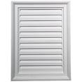 thumbnail image 2 of Ekena Millwork 18"W x 22"H Rectangle Urethane Gable Vent Louver, Non-Functional, 2 of 4