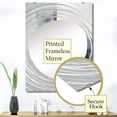 thumbnail image 3 of Designart "Urban Abstract in Grey and White II" Abstract Collages Oversized Wall Mirror - Modern Abstract Hallway Decorative Wall Mirrors - Multiple Color Options, 3 of 6
