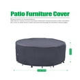 thumbnail image 4 of F&J Outdoors Waterproof Outdoor Table Cover 110"DIA x 27.5"H, 4 of 9