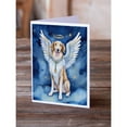 thumbnail image 2 of Borzoi My Angel Greeting Cards Pack of 8 7 in x 5 in, 2 of 3