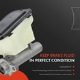 thumbnail image 3 of A-Premium Brake Master Cylinder Compatible with Chevry and GMC Vehicles - Astro/Safari 1996 1997 1998 1999 2000 2001 2002 - Replace OE# 18029952, 3 of 8