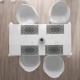 thumbnail image 3 of Ambesonne Ethnic Place Mats Set of 4, Mandala Inspired Native, Standard Size, Black and White, 3 of 4