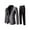 Black@GC@, variant on CONZONE Carnival Mens 2 Peice Suit Set Casual Dress Suit for Men One Button Long Sleeve Blazer Pants Elegant Slim Fit Party Wedding Business Set