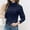 01 Dark Blue, variant on YueHuiYing Casual Long Sleeve Sweaters for Women Loose V Neck Ribbed Knit Pullover Tops Womens Fall Fashion 2025