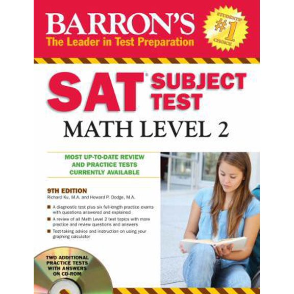Pre-Owned Barron's SAT Subject Test Math Level 2 (Paperback) 0764196847 9780764196843