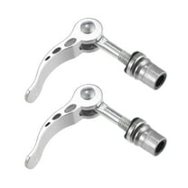 Unique Bargains 2pcs 8mm/0.31in Aluminium Alloy Bicycle Seat Post Quick Release Pin Seatpost Skewer Bolt Silver Tone