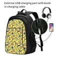 thumbnail image 2 of Pofeuu Ducks Print Storage Laptop Backpack with USB Charging Port[Water Resistant] College Computer Bookbag Fits, 2 of 7