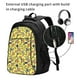 thumbnail image 2 of Balery Ducks Mochila con carga USB para hombre y mujer - Mochila impermeable y antirrobo para laptop con puerto USB para viajes, trabajo, 2 of 7