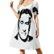 thumbnail image 4 of Copia de la pintura Pop Art de Robert De Niro Retrato y vestido sin mangas de Castiel Vestido de noche Vestido de mujer, 4 of 8