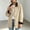 Khaki, variant on WIZUTIZ Women's Solid Color Long Sleeve Corduroy Shirt Jacket With Collar And Patch Pockets Casual Vintage Tunic Outerwear