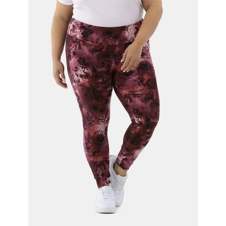 Maroon Tie-Dye Plus Size Leggings Maroon Tie-Dye Plus Size Leggings