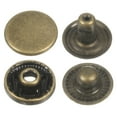 thumbnail image 1 of Uxcell 30Set Presilla de Botón de 10mm, Cierre de Metal para Cuero, Bronce, 1 of 7