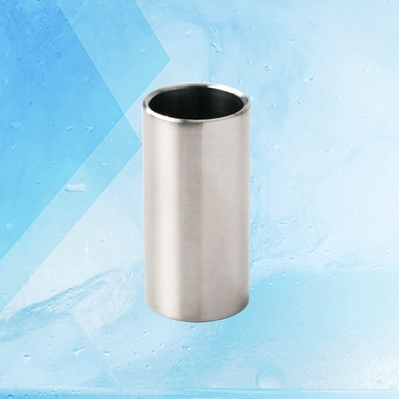 FRCOLOR 5.1cm Stainless Steel Guitar Slides Plated Bass Finger Slides (Silver)