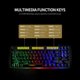 thumbnail image 3 of Teclado GK-10 para juegos con retroiluminación RGB, diseño ergonómico, 87 teclas, conexión USB, compatible con Windows y Mac, color negro., 3 of 7