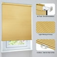 thumbnail image 4 of LazBlinds Cordless Cellular Shades, No Tools No Drill Blackout Honeycomb Shades Pleated Blinds for Windows, 29" W x 64" H, Yellowish-Brown, 4 of 5