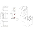thumbnail image 2 of Blossom Capri 24" Freestanding Vanity in Glossy White | Acrylic Sink | LED Wood Cabinet | Soft-Close Storage, 2 of 10