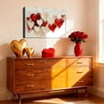 thumbnail image 3 of Heart Canvas Wall Art Print Framed , Modern Canvas Prints for Bedroom Decor, Sweet Valentine Picture Home Decoration Paintings Artwork for Living Room Kitchen, 3 of 8