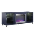 Ameriwood Home Lumina Deluxe Fireplace TV Stand for TVs up to 70", Navy
