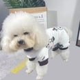 thumbnail image 3 of Plush Dog Pajamas for Cold Weather Clothes for Dog Cat Stretchy Puppy Kitten Onesie Warm Soft Pet Jumpsuit Winter Coat, 3 of 8
